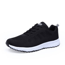 Load image into Gallery viewer, Women Casual Sport Shoes Fashion Men Running Shoes Weave Air Mesh Sneakers Black White Non Slip Footwear Breathable Jogging