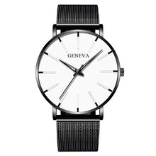 Load image into Gallery viewer, 2020 Minimalist Men's Fashion Ultra Thin Watches Simple Men Business Stainless Steel Mesh Belt Quartz Watch Relogio Masculino