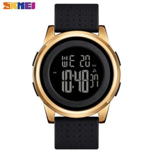 Load image into Gallery viewer, SKMEI Sport Simple Watch Men Thin Waterproof Digital Wristwatches Mens Soft PU Strap Chrono Male Watches Alarm montre homme 1502