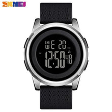 Load image into Gallery viewer, SKMEI Sport Simple Watch Men Thin Waterproof Digital Wristwatches Mens Soft PU Strap Chrono Male Watches Alarm montre homme 1502