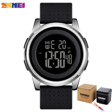 Load image into Gallery viewer, SKMEI Sport Simple Watch Men Thin Waterproof Digital Wristwatches Mens Soft PU Strap Chrono Male Watches Alarm montre homme 1502