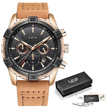 Load image into Gallery viewer, 2020 Fashion Creative Watch Men Leather Big Dial Mens Watches Top Brand Luxury Male Waterproof Sport Clock Relogio Masculino+Box