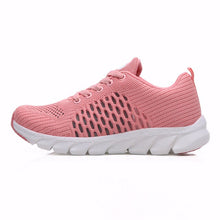 Load image into Gallery viewer, Women Sneakers Summer Mesh Breathable Light Soft Ladies Casual Shoes Solid Black White Pink Trend 3cm Platform Sneakers
