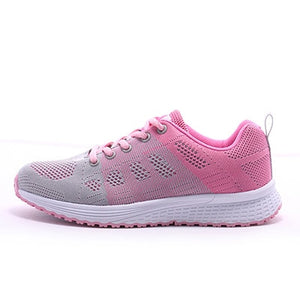 Women Casual Sport Shoes Fashion Men Running Shoes Weave Air Mesh Sneakers Black White Non Slip Footwear Breathable Jogging