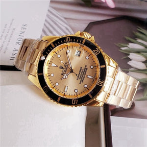 rolex- Fashion Brand Automatic Mechanical Watches Men's Waterproof Skeleton Wrist Watch With women men Leather strap 125