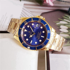 rolex- Fashion Brand Automatic Mechanical Watches Men's Waterproof Skeleton Wrist Watch With women men Leather strap 125